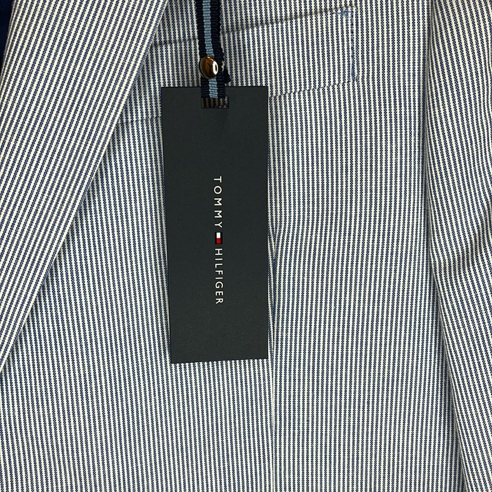 Tommy Hilfigure Blue White Suit Jacket 38R